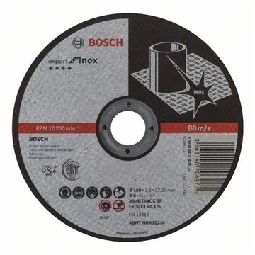 Bosch Dělicí kotouč rovný Expert for Inox AS 46 T INOX BF, 150 mm, 1,6 mm