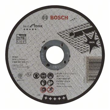 Bosch Dělicí kotouč rovný Best for Inox A 30 V INOX BF, 125 mm, 2,5 mm