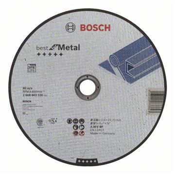 Bosch Dělicí kotouč rovný Best for Metal A 30 V BF, 230 mm, 2,5 mm