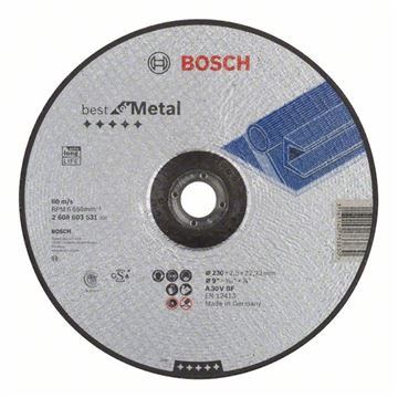 Bosch Dělicí kotouč profilovaný Best for Metal A 30 V BF, 230 mm, 2,5 mm