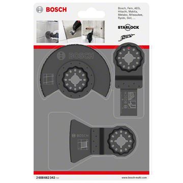 Bosch 3dílná sada na dlaždice AIZ 20 AB (1x); ATZ 52 SC (1x); ACZ 85 LMT (1x)