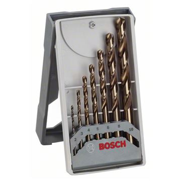 Bosch 7dílná sada vrtáků do kovu Mini X-Line HSS-Co, 135° 2; 3; 4; 5; 6; 8; 10 mm