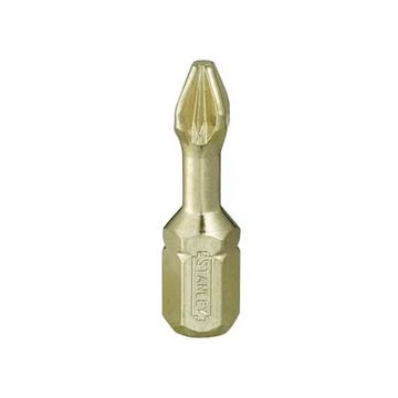 1/4" Torzní tvrzený bit Pz2x25mm, 6ks STANLEY