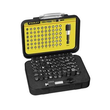 1/4" 61dílná sada bitů STANLEY