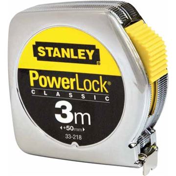 Svinovací metrPowerlock® - 3m kovové pouzdro STANLEY