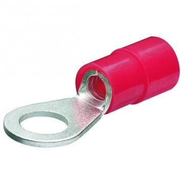 Kabelová oka, kruhová izolovaná, červená/200ks, Knipex