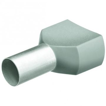 Dvojité dutinky s izolací, 2x0.75 šedá/200ks, Knipex