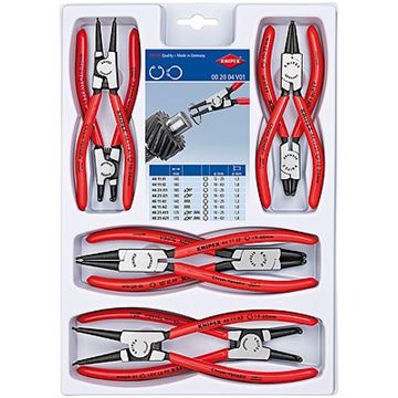 Kleště na pojistné kroužky - sada 8ks Knipex