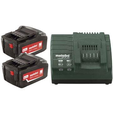 METABO Basic-Set 2x 5.2 Ah set akumulátory + nabíječka