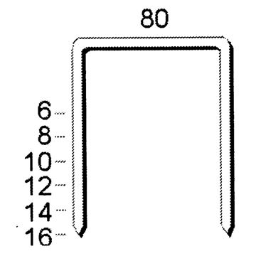 Sešívací spony 80 / 16 mm CNK Schneider Bohemia