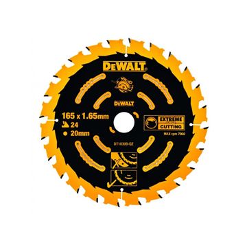 Pilový kotouč Extreme pro přenosné pily 165x20mm 24z ATB 20 stupňů DeWalt