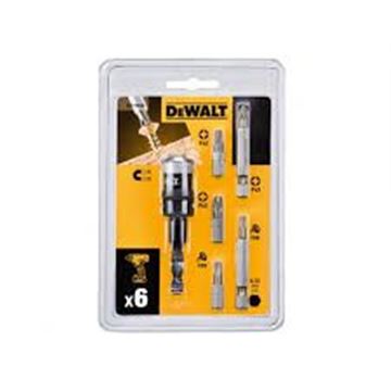 Rychloupínací nástavec + 5 bitů DeWalt