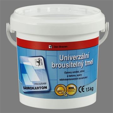 Univerzální brousitelný tmel 1,5kg bílý Den Braven