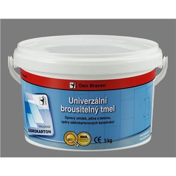 Univerzální brousitelný tmel 5kg bílý Den Braven