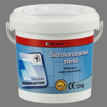 Sádrokartonářská stěrka 1,5kg bílá Den Braven