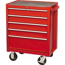 Skříň na nářadí pojízdná červená 5x zásuvka Kennedy