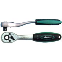 Ráčna s přepínací páčkou a pojistkou 1/4" Gola