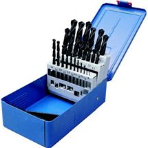 Sada vrtáků do kovu HSS 25-dílná typ N DIN 338 1-13mm válcová stopka SENATOR