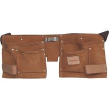 Brašna na nářadí kožená, dvě kapsy 550x220mm Kennedy