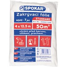 Zakrývací fólie 4x12,5m HDPE-7MY