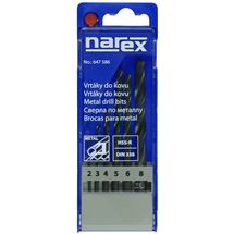 Sada vrtáků do kovu HSS-R 6-ti dílná DB METAL SET 2-8 6x Narex