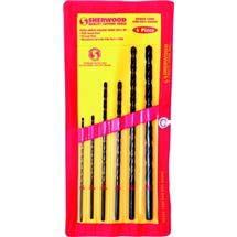 Sada vrtáků HSS extra dlouhých 3 - 10 mm 6-dílná SHERWOOD