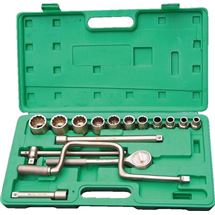 Sada nástrčných hlavic 1/2" - 17 dílů (10-32) nejiskřivá Kennedy