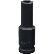 Hlavice 1/2" průmyslová rázová palcová 9/16" prodloužená 6-hranná CrMo Kennedy
