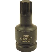 Hlavice průmyslová rázová 1/2" - Bit nástrčný T50 Torx DIN 3129 Kennedy