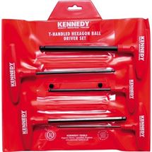 Sada T-klíčů imbus s kuličkou 5dílná metrických 4 - 10 mm Kennedy