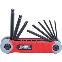 Sada klíčů imbus 9dílná s kuličkou 5/64" - 1/4" mm palcových Kennedy