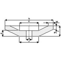 Kotouč tvarový T12 150/50x15/3x20-8x10x50 48C80K9V32 TYROLIT