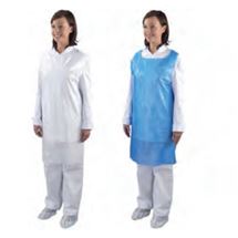 Zástěra polyetylenová 69 x 122cm, bílá MSM