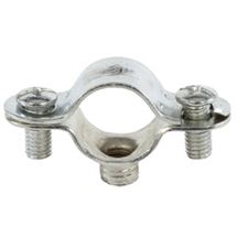 AM 18 Objímka kovová dvojšroubková M6. 42 ks v balení