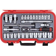 METRIC 30PC KEN-GRIP SOCKET SET 1/2" SQ DR, Kennedy