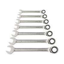 Klíče ráčnové očkoploché, sada 7ks, 8-19mm (8816100) EXTOL PREMIUM