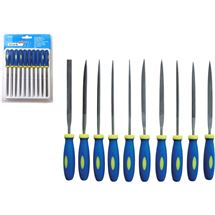 Pilníky jehlové s plastovou rukojetí, sada 10ks, 150mm (8801) EXTOL CRAFT