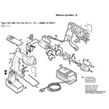 Aku vrtačka GBM 7,2 VES-1 Bosch 06019327A1