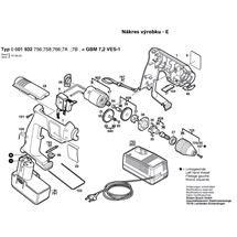 Aku vrtačka GBM 7,2 VES-1 Bosch 06019327B0