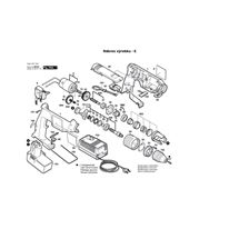 Aku příklepová vrtačka GSB 9,6 VES-2 Bosch 06019377B1