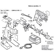 Aku vrtačka GBM 9,6 VES-2 Bosch 06019386A0