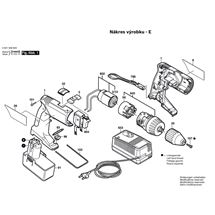 Aku vrtací šroubovák GSR 9,6 VPE-2 Bosch 06019466BE
