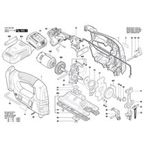 kmitací pila GST 18 V-LI Bosch 3601E8J300