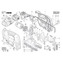 kmitací pila GST 14,4 V-LI Bosch 3601E8J400