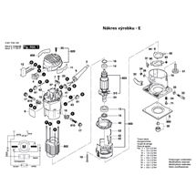 Horní frézka GKF 600 Bosch 3601F0A100
