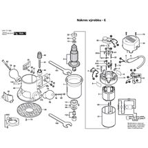 Horní frézka GMF 1400 CE Bosch 3601F17800