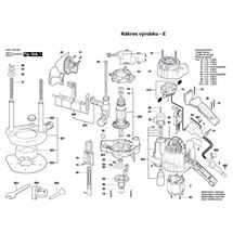 Horní frézka GOF 1250 CE Bosch 3601F26000