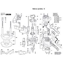 Horní frézka GOF 1250 LCE Bosch 3601F26100