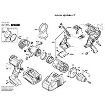 Aku vrtací šroubovák GSR 18 VE-2LI Bosch 3601H61S00