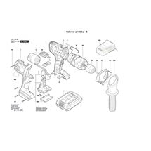 Aku příklepový šroubovák GSB 18 VE-2-LI Bosch 3601H62300